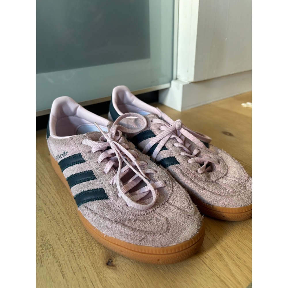 Adidas Handball Spezial Suede Sneakers 7 Low Top Retro Clear Pink Arctic Night - Picture 2 of 10